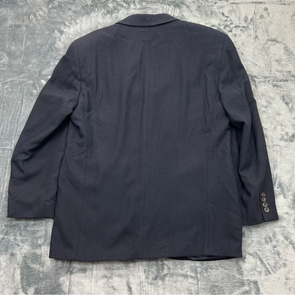 Ralph Lauren 40R Men's Black‎ Blazer Sport Coat Jacket 100% Wool 3 Button